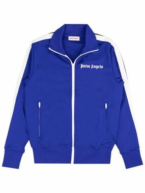 Palm Angels Blue/White Zip Up Streetwear Unisex‎ Classic Track Jacket
